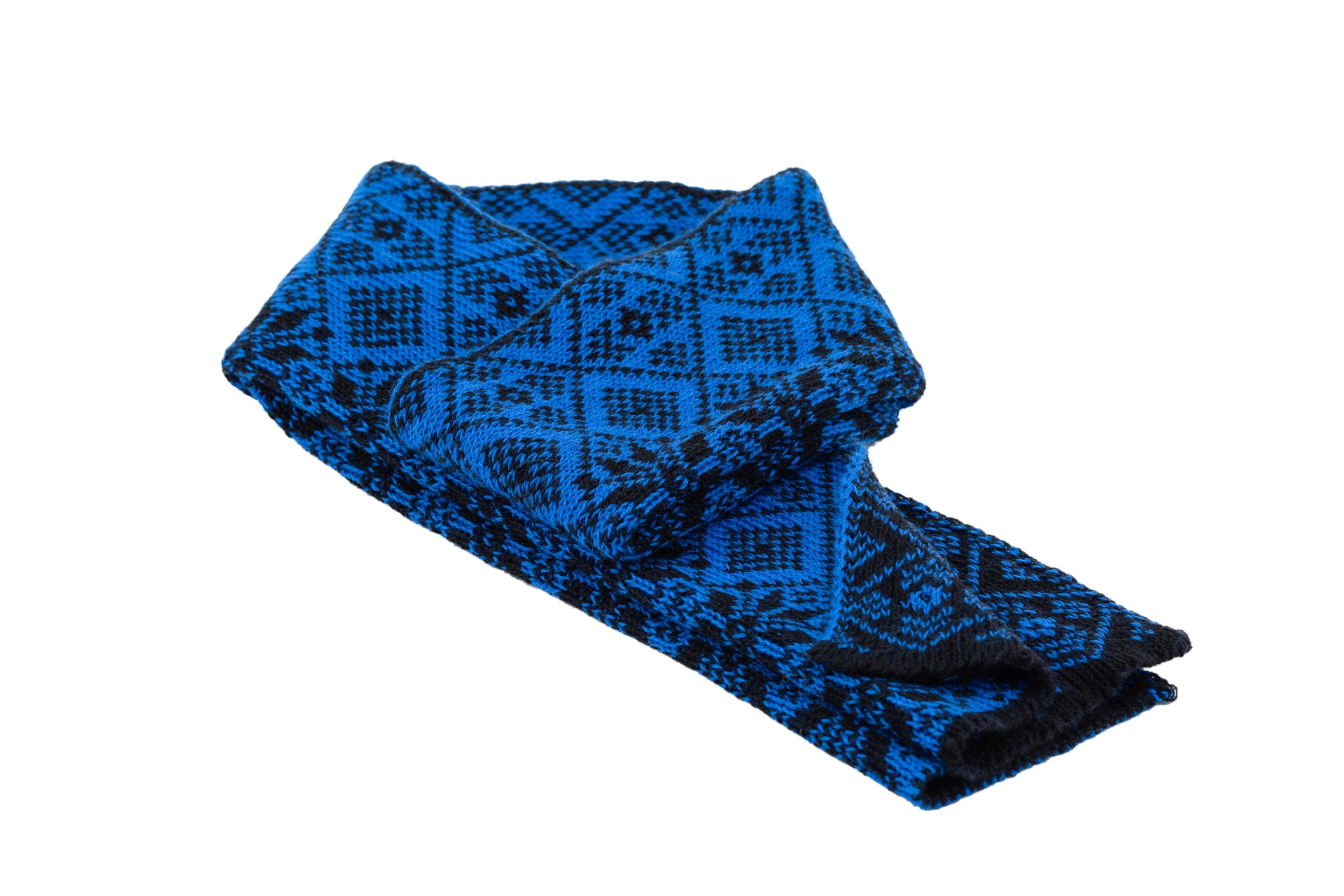 Álafoss Wool Scarf w/ Traditional Pattern - Álafoss - Since 1896