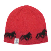 Kidka wool hat - Icelandic horse - Pink - Álafoss - Since 1896