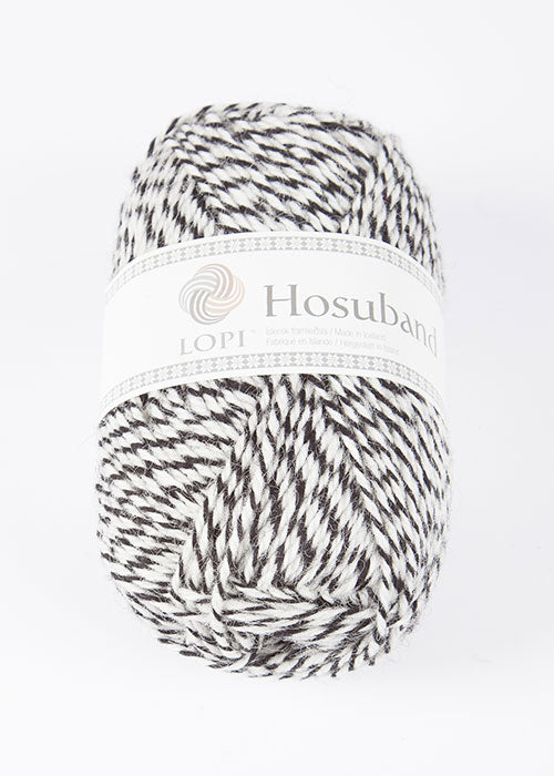 Hosuband - 0000 - white/black - Álafoss - Since 1896