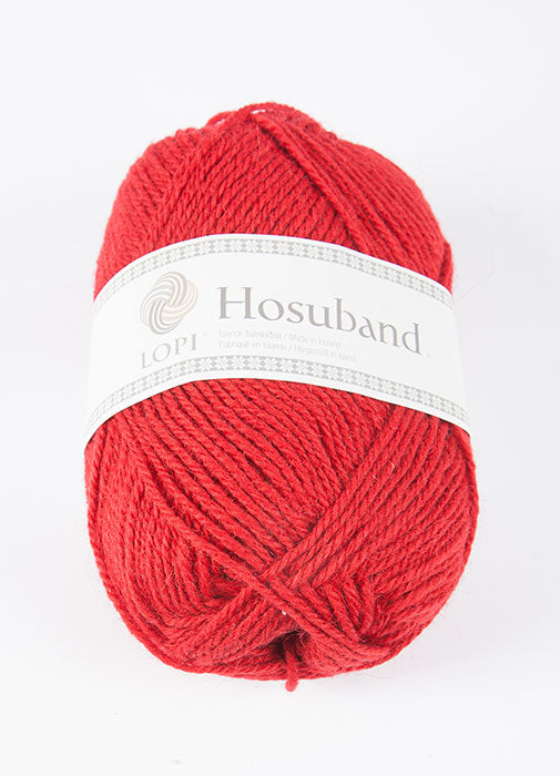 Hosuband - 0078 - red - Álafoss - Since 1896