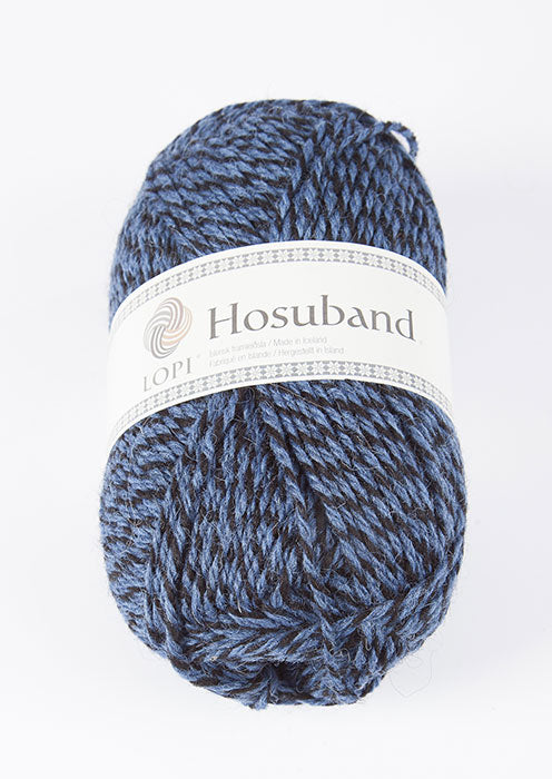 Hosuband - 0226 - blue/black - Álafoss - Since 1896