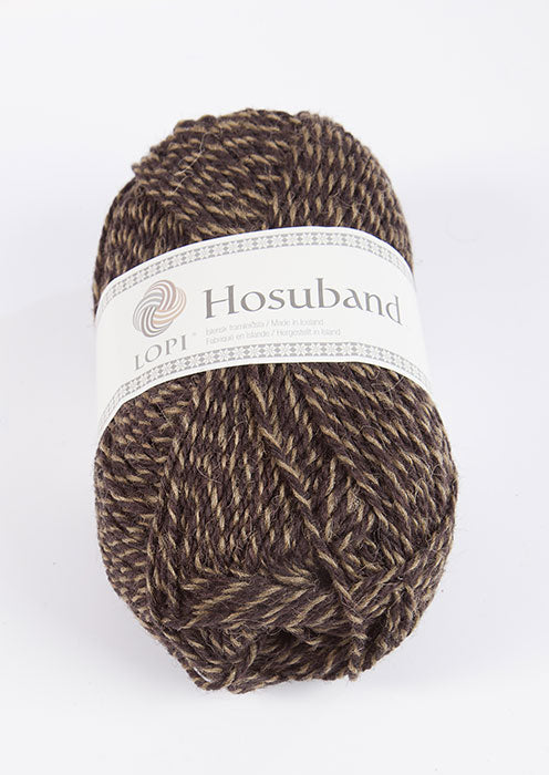 Hosuband - 0227 - black heather/khaki - Álafoss - Since 1896