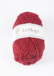 Lettlopi - Lopi Lite - 1409 - garnet red heather - Álafoss - Since 1896