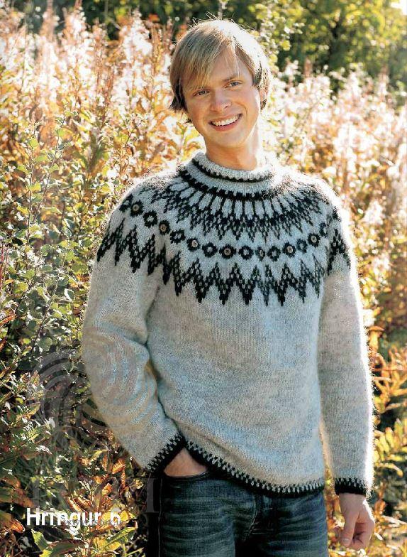 Hringur (Ring) Mens Wool Sweater - Álafoss - Since 1896