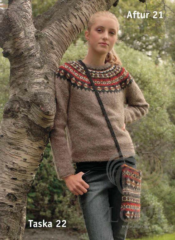 Aftur (Again) Women Wool Sweater Brown - Álafoss - Since 1896