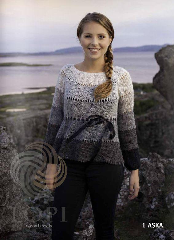 Aska (Ash) Women Wool Sweater Grey - Álafoss - Since 1896