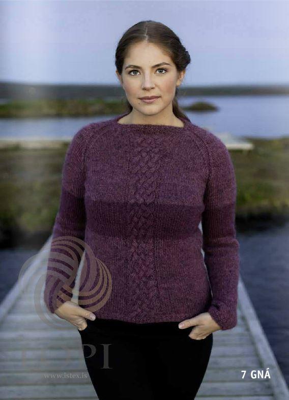 Gná Women Wool Sweater Purple - Álafoss - Since 1896