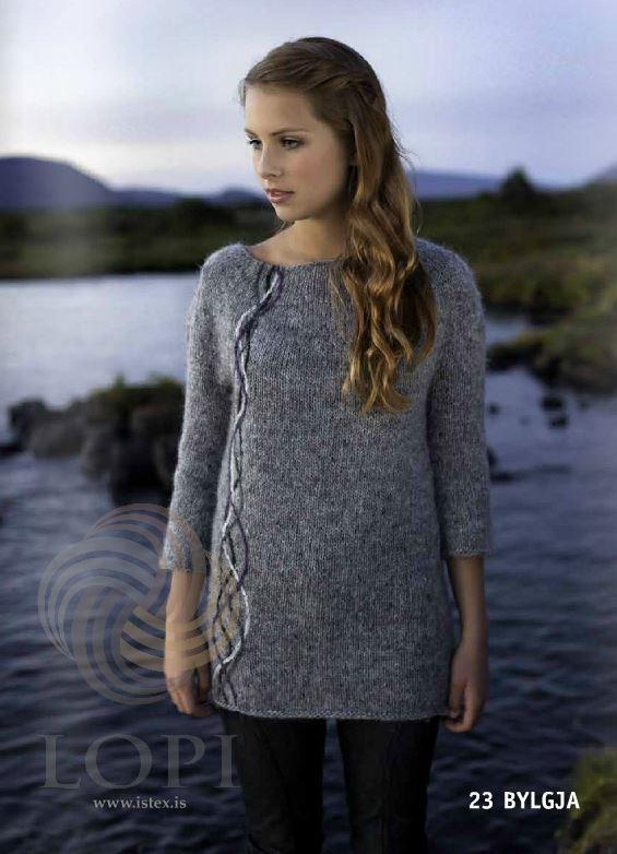 Bylgja Women Wool Sweater Grey - Álafoss - Since 1896