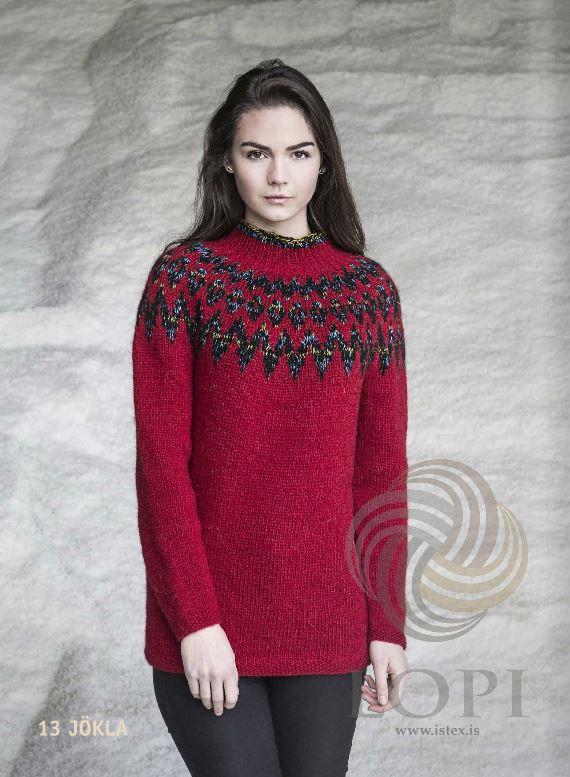 Jökla Women Wool Sweater Red - Álafoss - Since 1896
