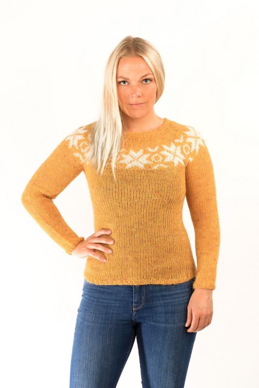 Eykt Wool Pullover Yellow - Álafoss - Since 1896