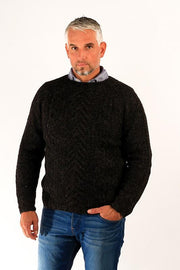 Gudbjartur Wool Sweater Black - Álafoss - Since 1896