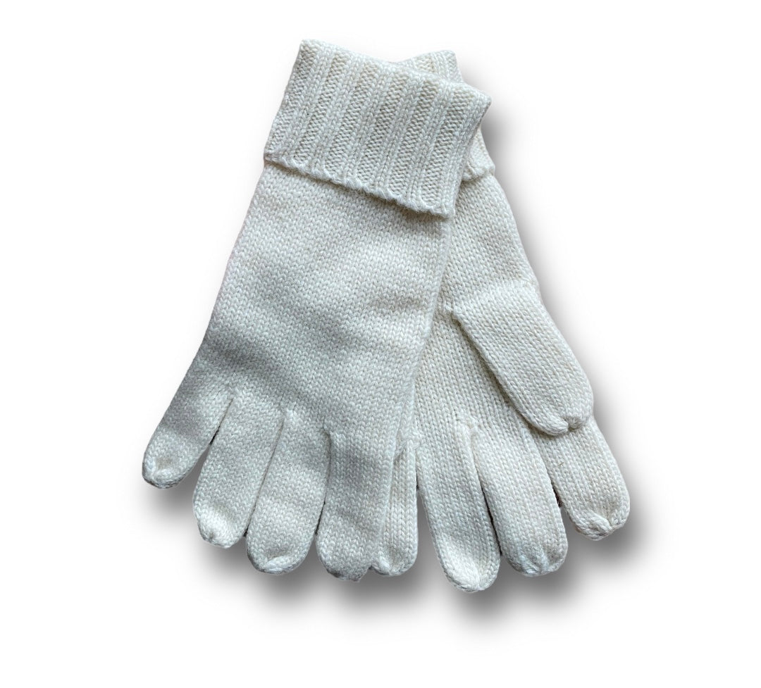Alafoss wool white gloves S/M
