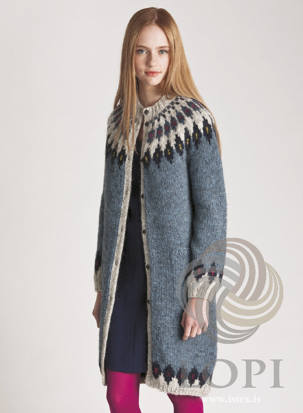 Kit: Astrid - Blue Sweater - Álafoss - Since 1896