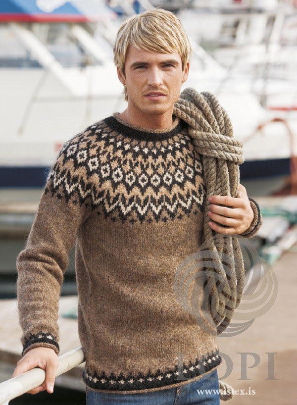 Kit: Riddari: Brown Sweater - Álafoss - Since 1896