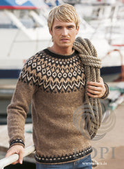 Kit: Riddari: Brown Sweater - Álafoss - Since 1896